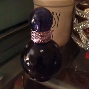 Dark Purple Perfume Bottle with Pink Accents Britney Spears Midnight FANTASY